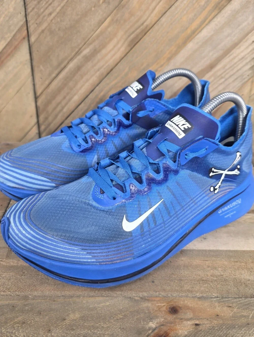 Nike Undercover Gyakusou X Zoom Fly Mens Athletic Running Shoes Size 8 Blue